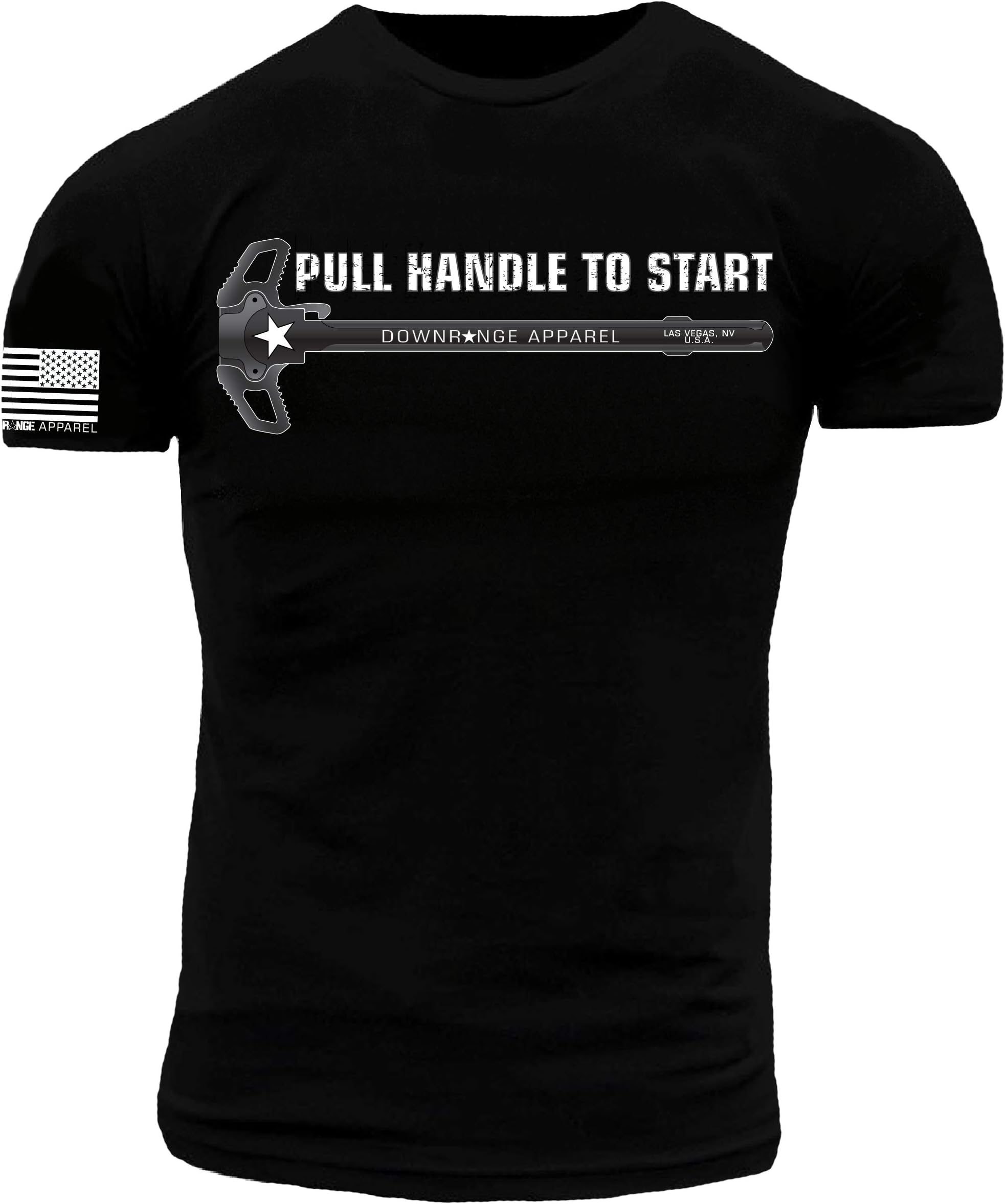 Raptor Charging Handle Pull to Start Premium Athletic Fit T-Shirt