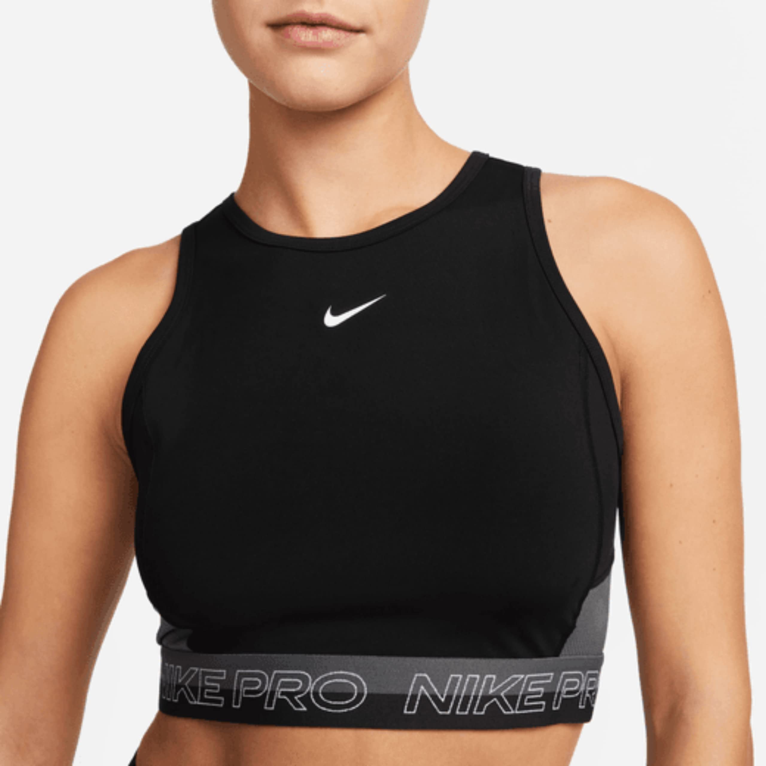 Nike W NP DF Crop Tank Donna Carro Armato Top/Singolo