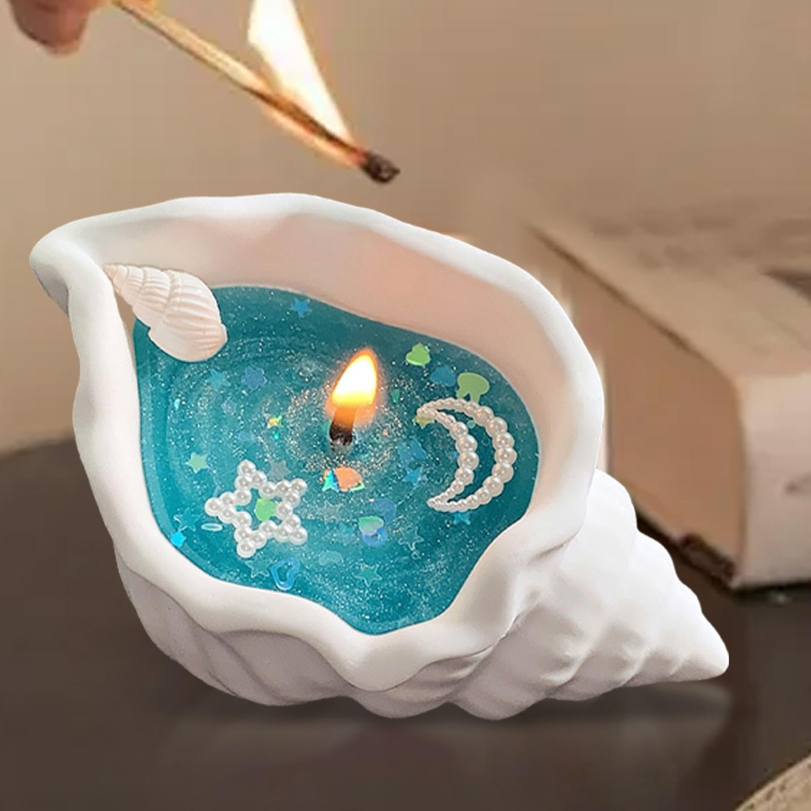 Amazon.co.jp: 貝殻キャンドル - 貝殻アロマセラピーキャンドル |部屋