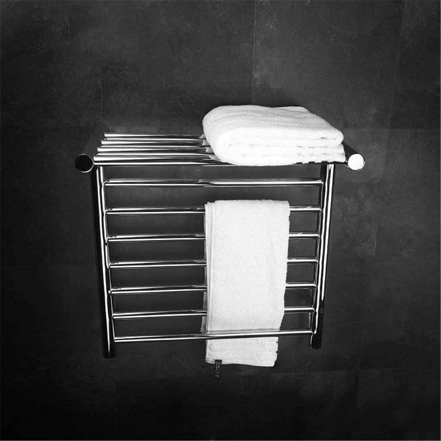 Towel Warmer, Towel Warmer,Heated Towel Rail Rack, Bathroom Towel Warmer Wall Mounted for Kitchen Electric Stainless Steel Towel Holder Bathroom Accessories (Exposedwiring)