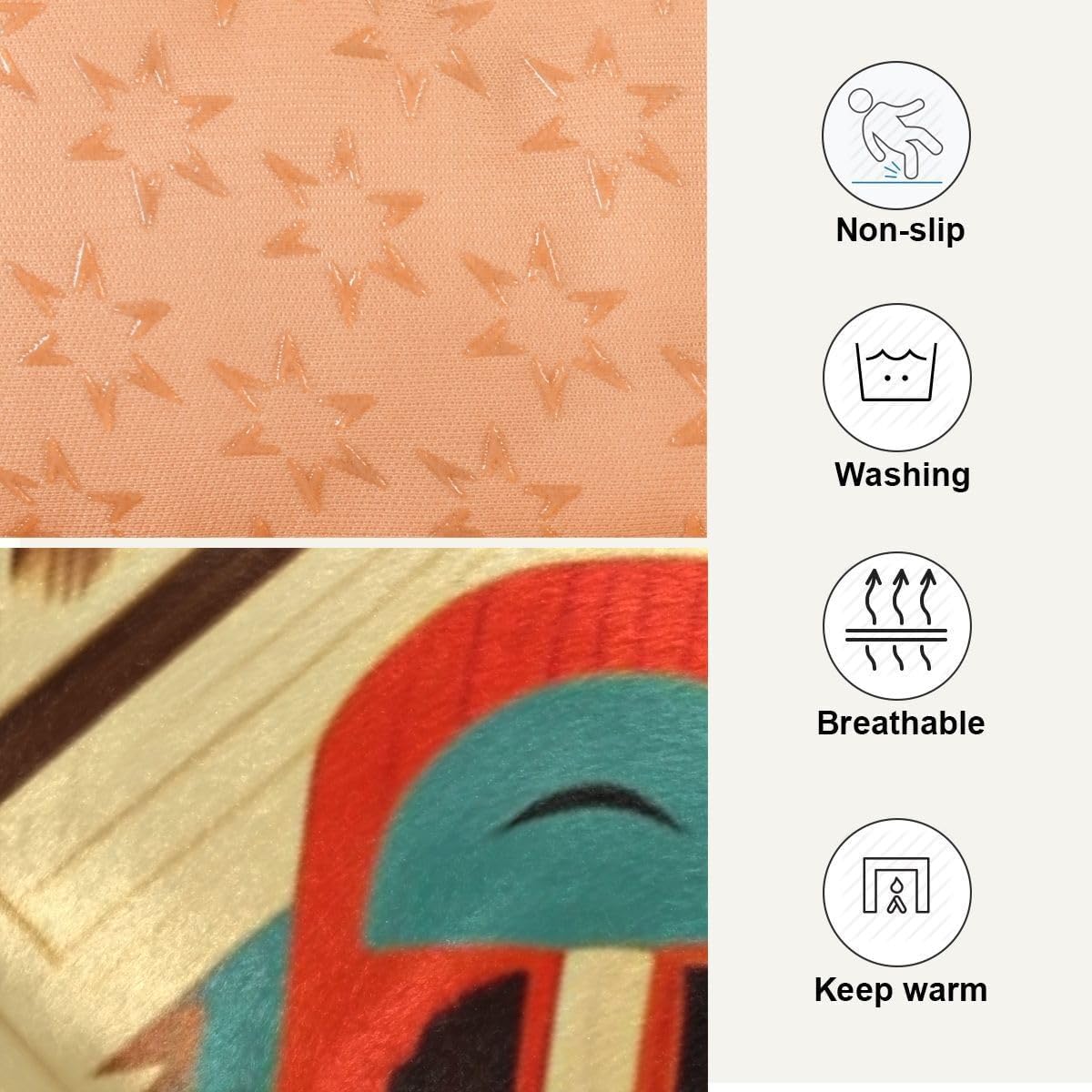 review Navajo BohomiaPet Bed Crate Mat Comfortable Non-Slip Bottom Design Washable Cushion Padding Pet for Small Medium Dogs Dogs and Cats,36x24in