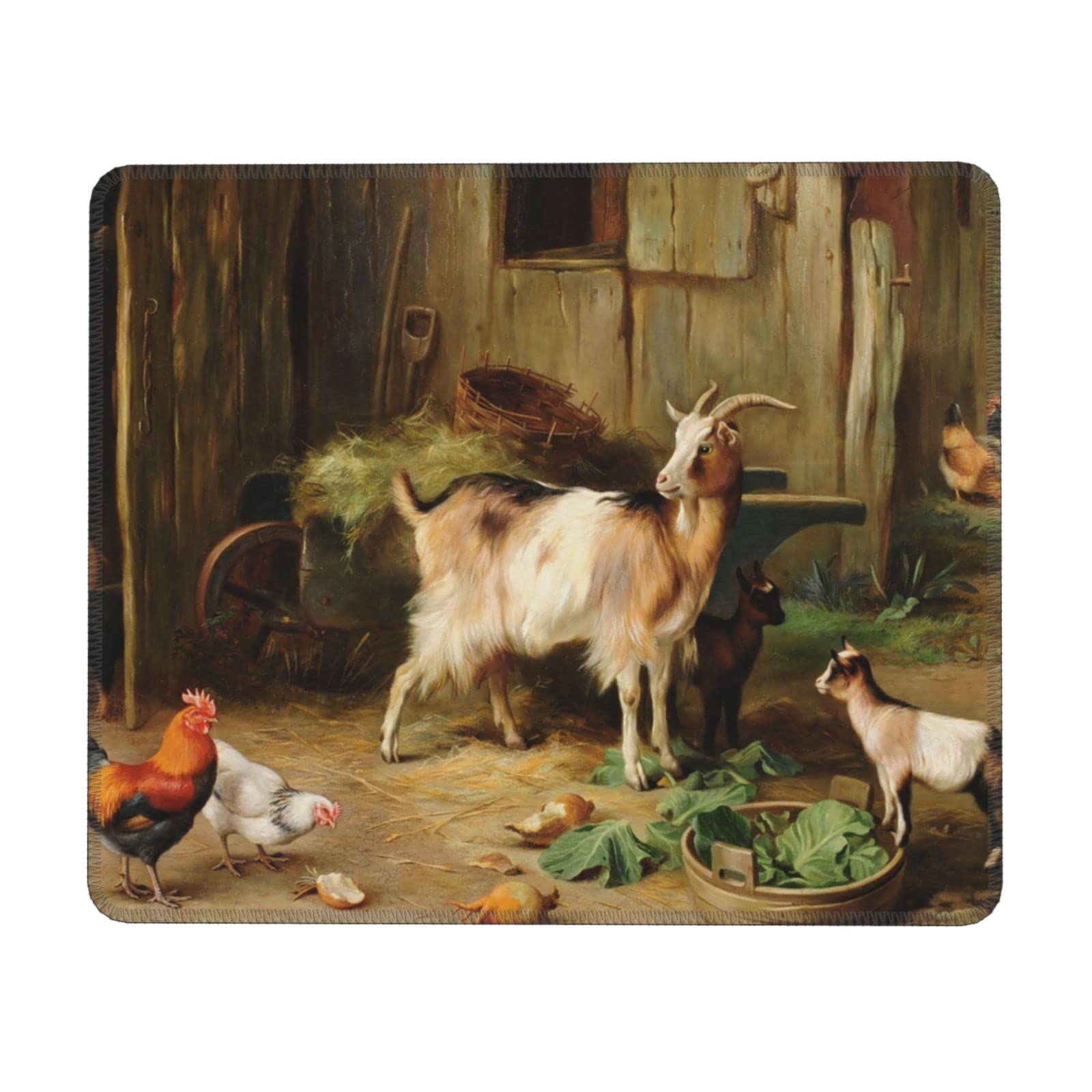 Tech Sense Mauspad Huhn Design – Rund, 20x20 Cm, Rutschfest, Für Gaming & Büro