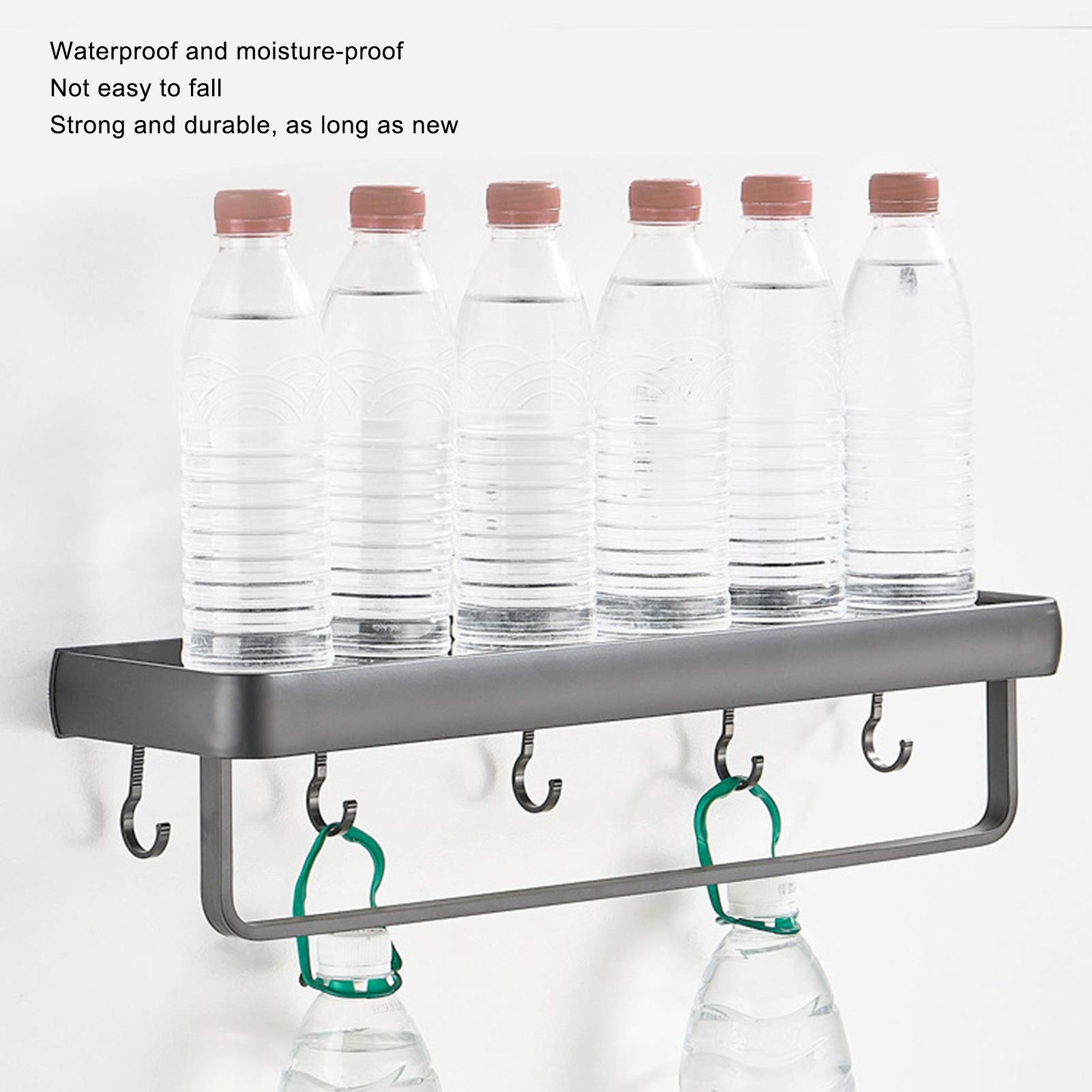Estante De baño Estantes De baño, Estante Flotante Multifuncional De 19,6 Pulgadas Estantes De Cocina Montados En La Pared Estante De Almacenamiento De baño para Sala De estar Cocina Y Dorm