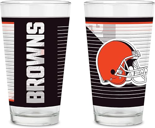 Vista 35 de Rico Industries NFL Football Main - Juego de 2 vasos clásicos de 16 onzas con logotipo impreso digitalmente, apto para lavavajillas NFL Football