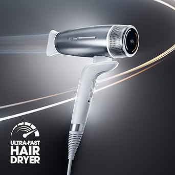 ghd Speed Ionic Hair Dryer- Fast, Quick, Powerful Blow Dries with Control & No Heat Damage, ghd's Best Blow Dryer - for All Hair Types