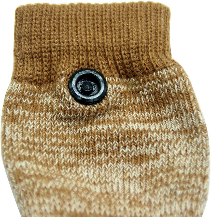 PUPTECK Anti-Slip Dog Socks with Adjustable Strap for Indoor Hardwood Traction Control, Waterproof Dog Boots Outdoor Shoes