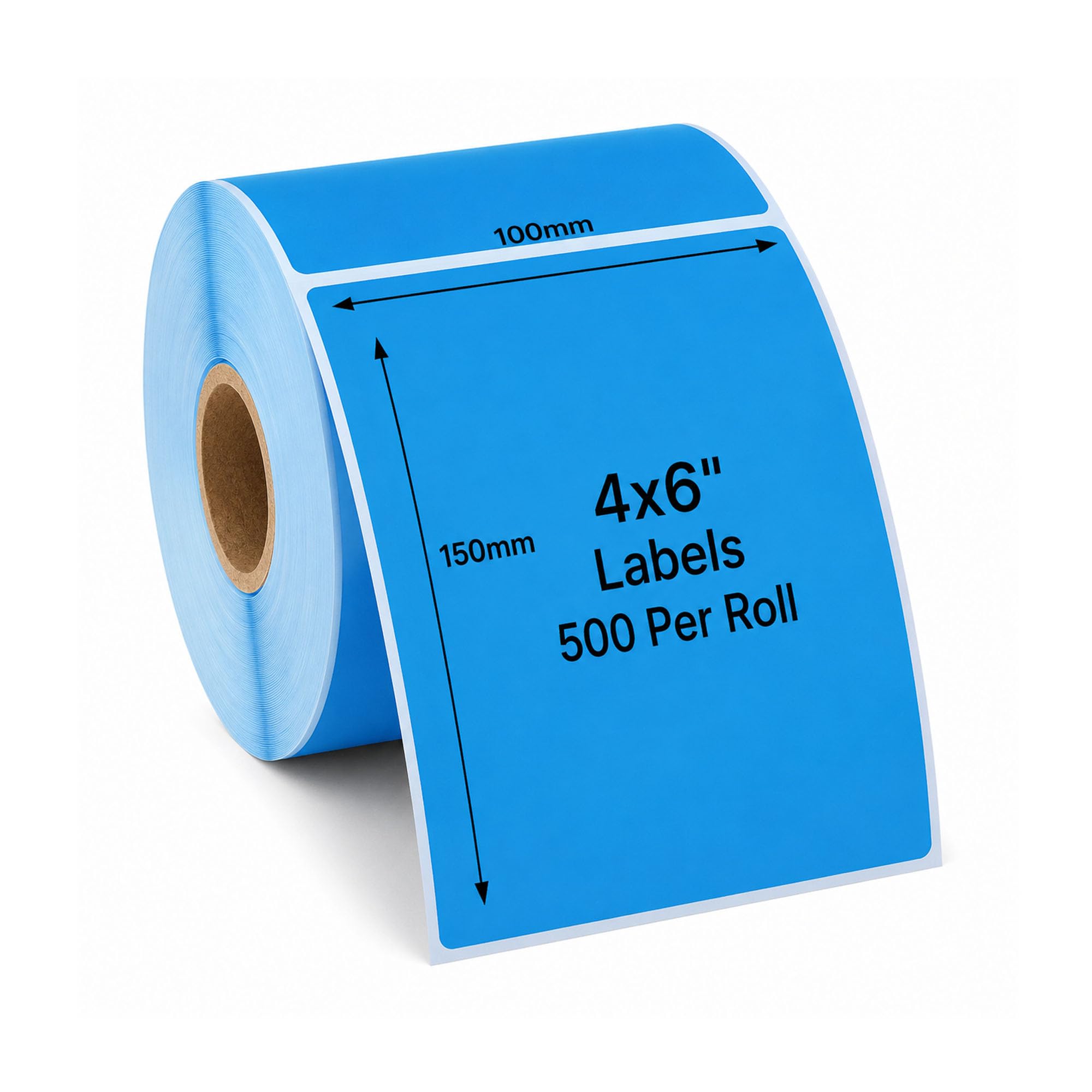 4x6 Direct Thermal Printer Labels, Blue | 10 Rolls 100mmx150mm (5000 Labels) Permanent Adhesive Labels Rolls Compatible with Most Desktop Direct Thermal Printers – AVARTEK