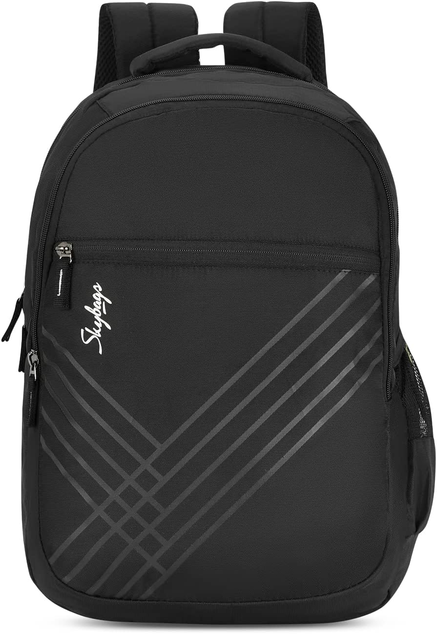 Skybags Polyester Solid New Arthur Laptop Backpack (H), 29 Lt Black