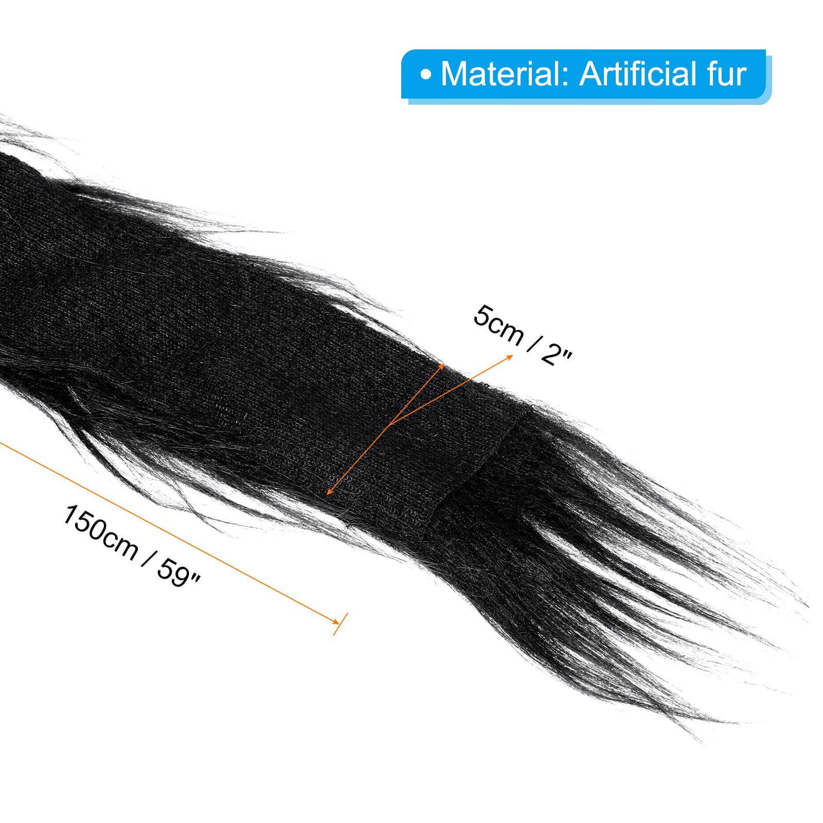PATIKIL Plush Faux Fur Fabric Precut Strips - Image 2