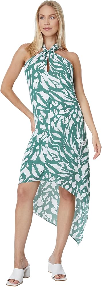 white chiffon halter dress TARA GOWN main image 0
