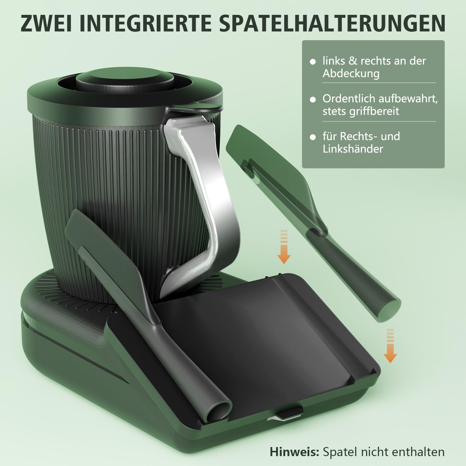 Osłona wyświetlacza do Thermomix TM7 pokrywa wyświetlacza z uchwytem na szpatułkę (bez szpatułki), twarda osłona ochronna, odporna na zarysowania płyta ochronna, wodoodporna i pyłoszczelna