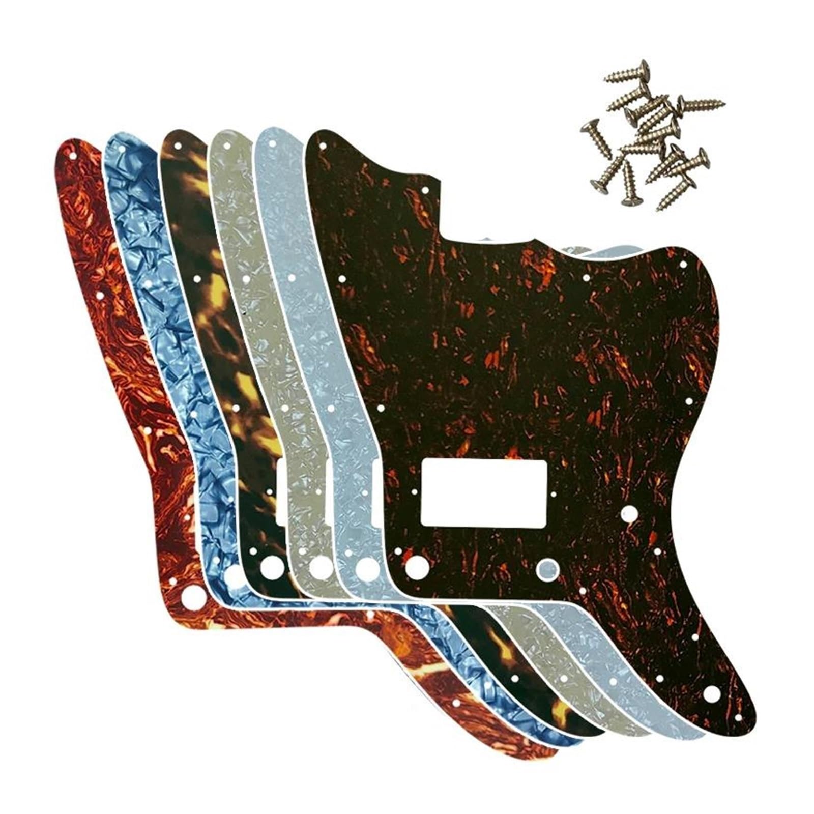 maskownica do gitary elektrycznej Pickguard do gitary z przetwornikami PAF części zamienne do gitary z wzorem płomienia(Style 12)