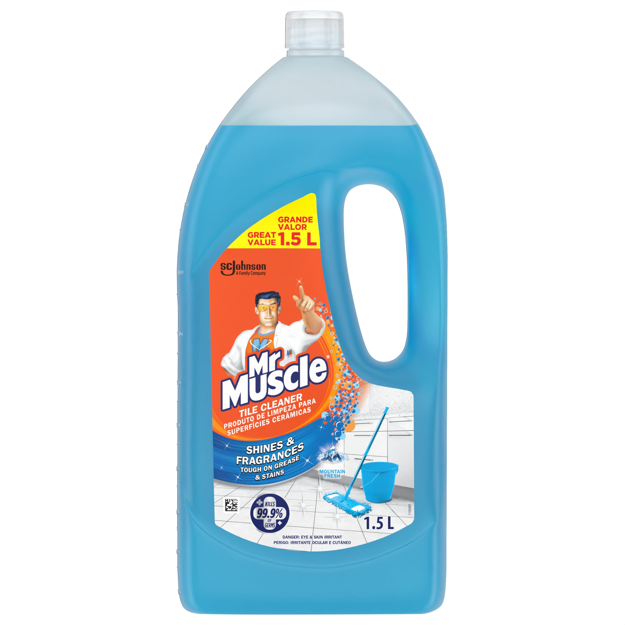 Mr Muscle, Mountain Fresh, Tile Cleaner, Shine, 1.5 Liter : Amazon