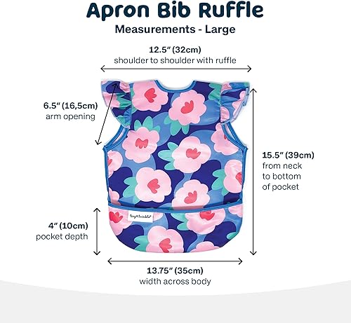 Miniatura 5 de Tiny Twinkle Babero a prueba de desorden  Delantal impermeable para bebé  Lavable a máquina  Sin PVC, BPA ni ftalatos  Gran babero de viaje