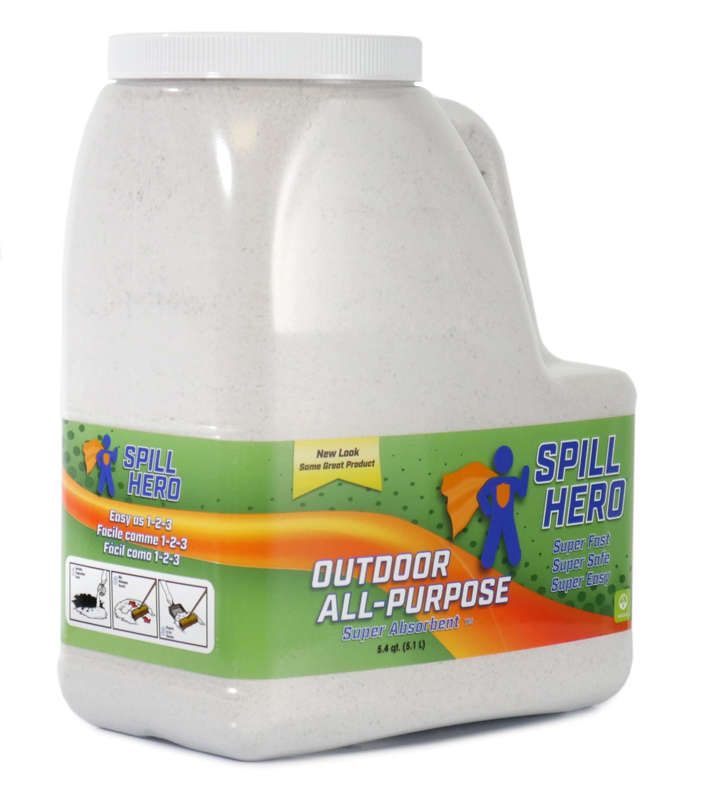 Spill Hero Outdoor Universal Absorbent Bottle 5.4 qt. (Case of 2)