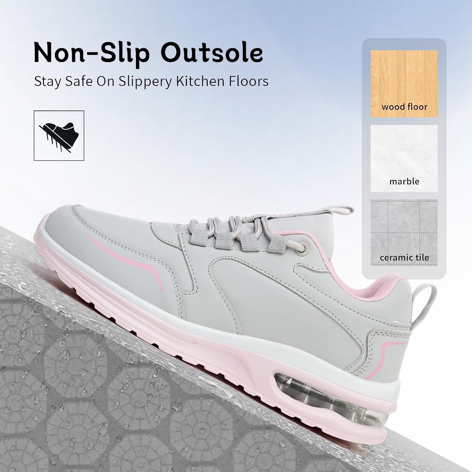 Non-Slip Work Shoes for Women Waterproof Oil-Resistant