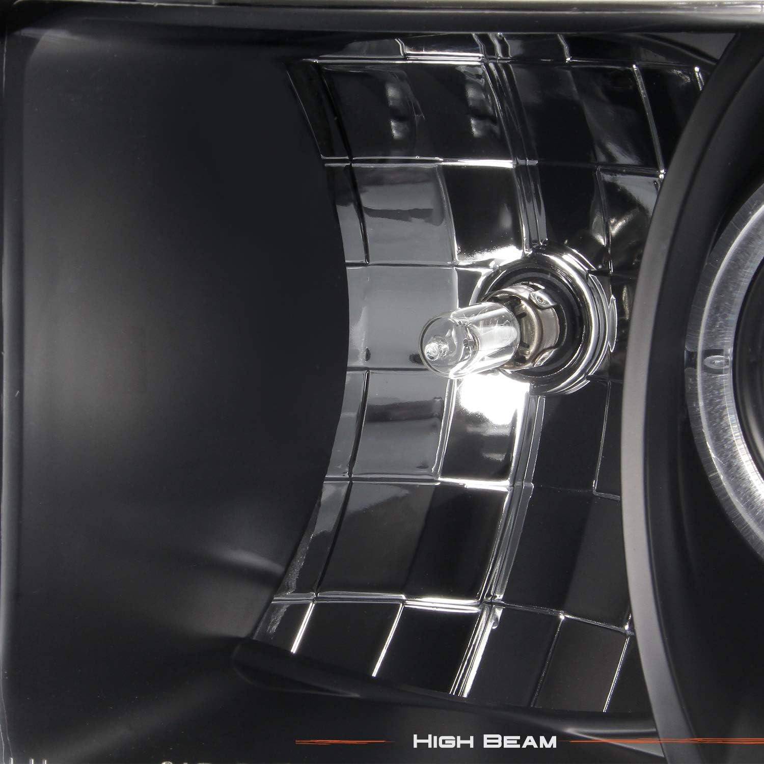 AKKON - For Compatible with Dodge Ram 1500/2500/3500 Pickup ARB Black Dual LED Ring Projector Replacement Headlights Left/Right