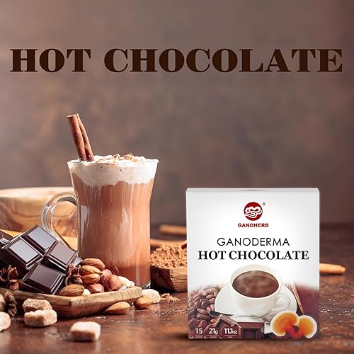 Miniatura 5 de Mezcla de chocolate caliente de hongos con Reishi, cacao caliente alternativo al café de hongos en polvo para energía, estado de ánimo y sistema