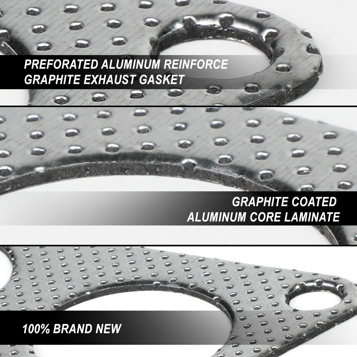 Allstar Performance Exhaust Manifold / Header Gasket 1.860 In Round - Foto 2