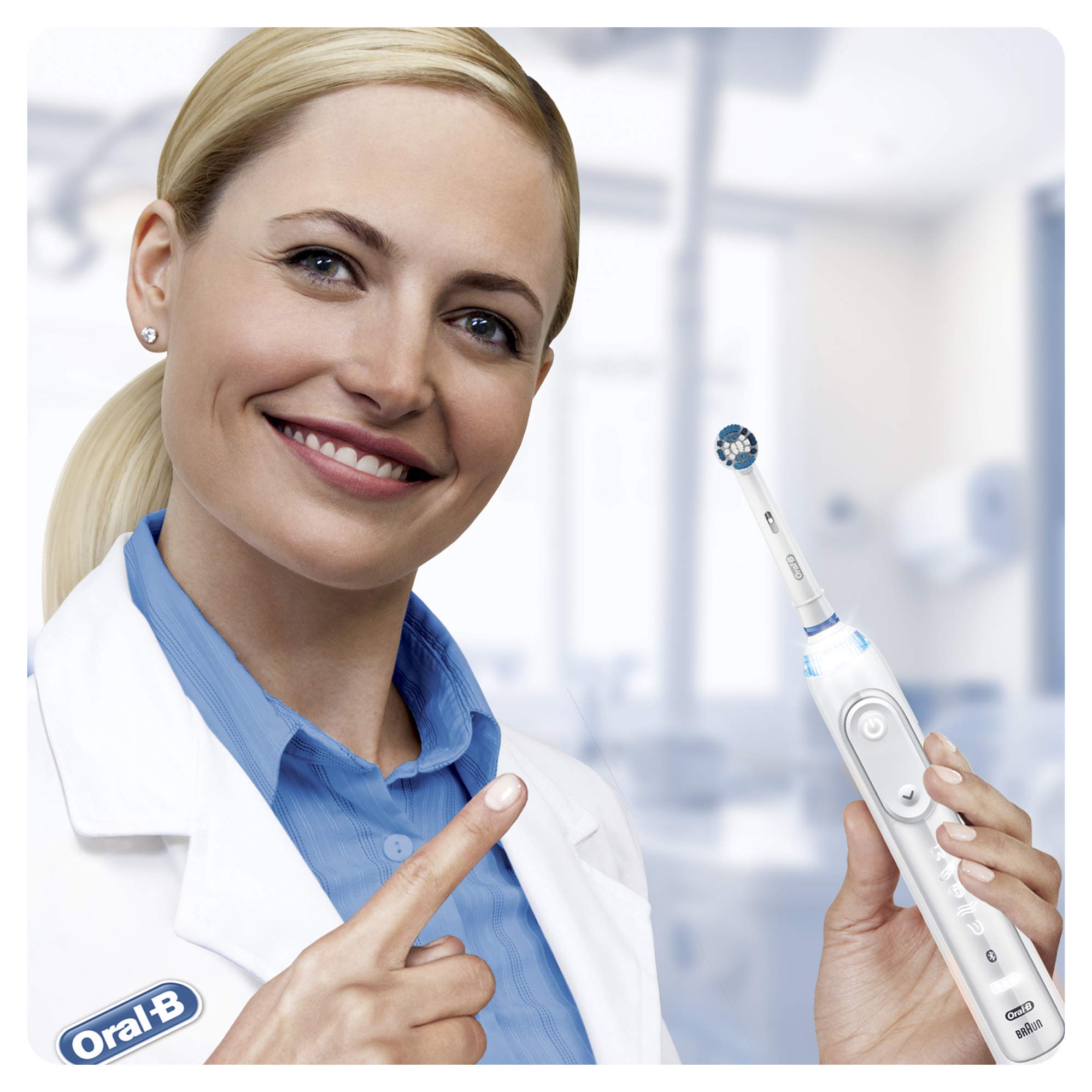 Oral-B Precision Clean - Pack de 10 cabezales de recambio para cepillo de dientes eléctrico, recargable