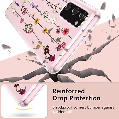 Miniatura 4 de ZTOFERA Funda floral para Samsung Galaxy S20 FE 5G, funda con patrón de flores linda para niñas y mujeres, funda protectora de silicona flexible y