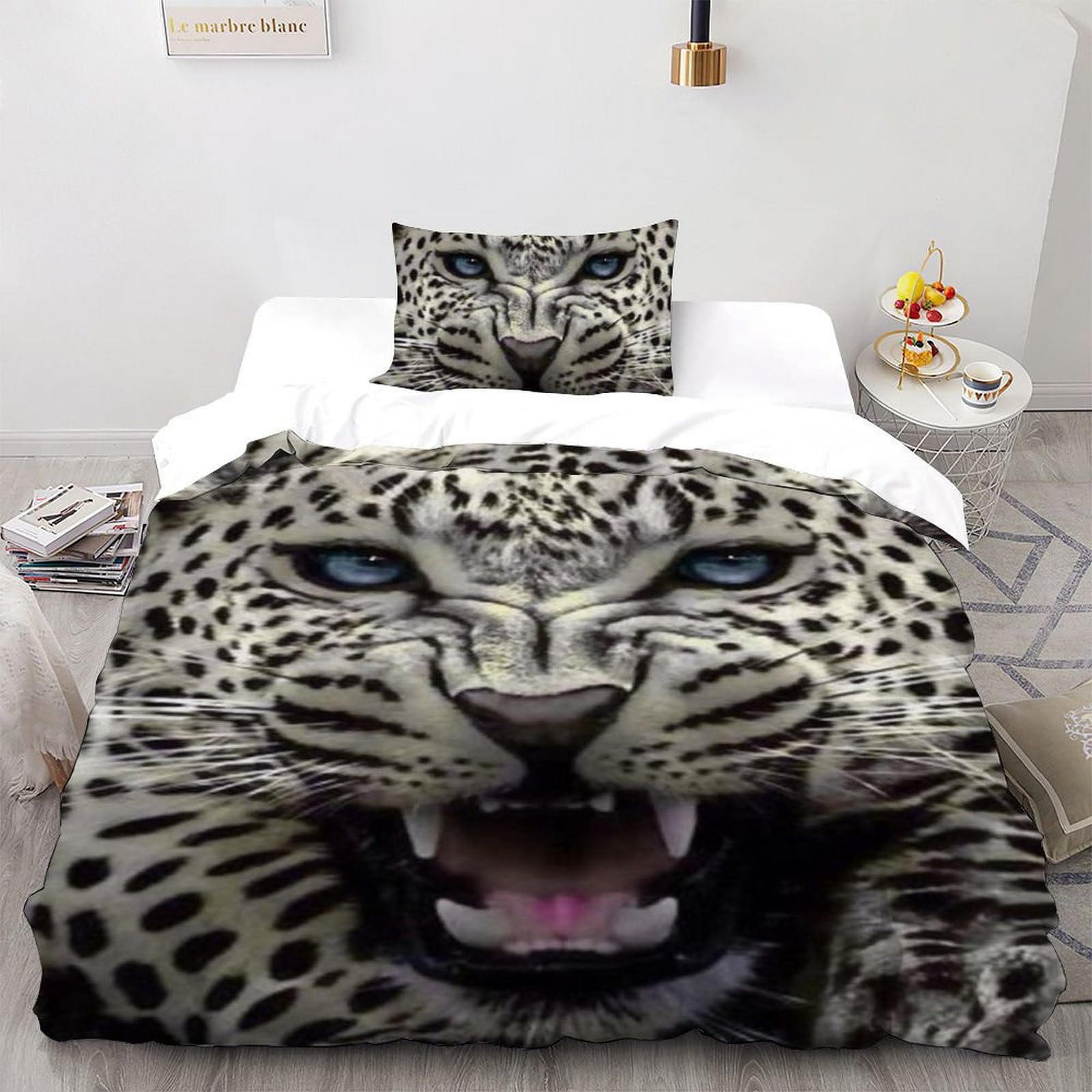 Housse de couette single animaux parure de lit garçon cadeau idéal