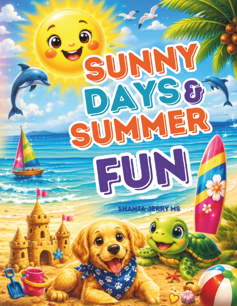 Sunny Days and Summer Fun: A Cute and Happy Coloring Book for Kids