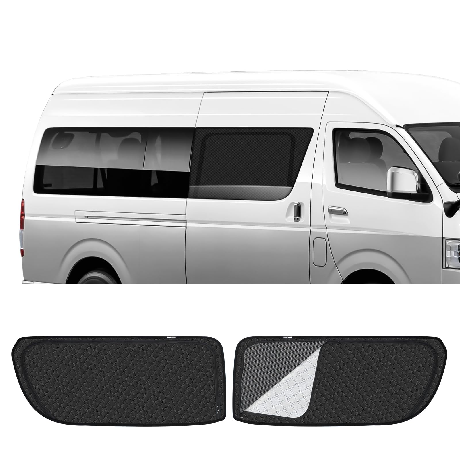 Amazon | 新型 ハイエース 200系 ワイド 標準 専用 サンシェード 