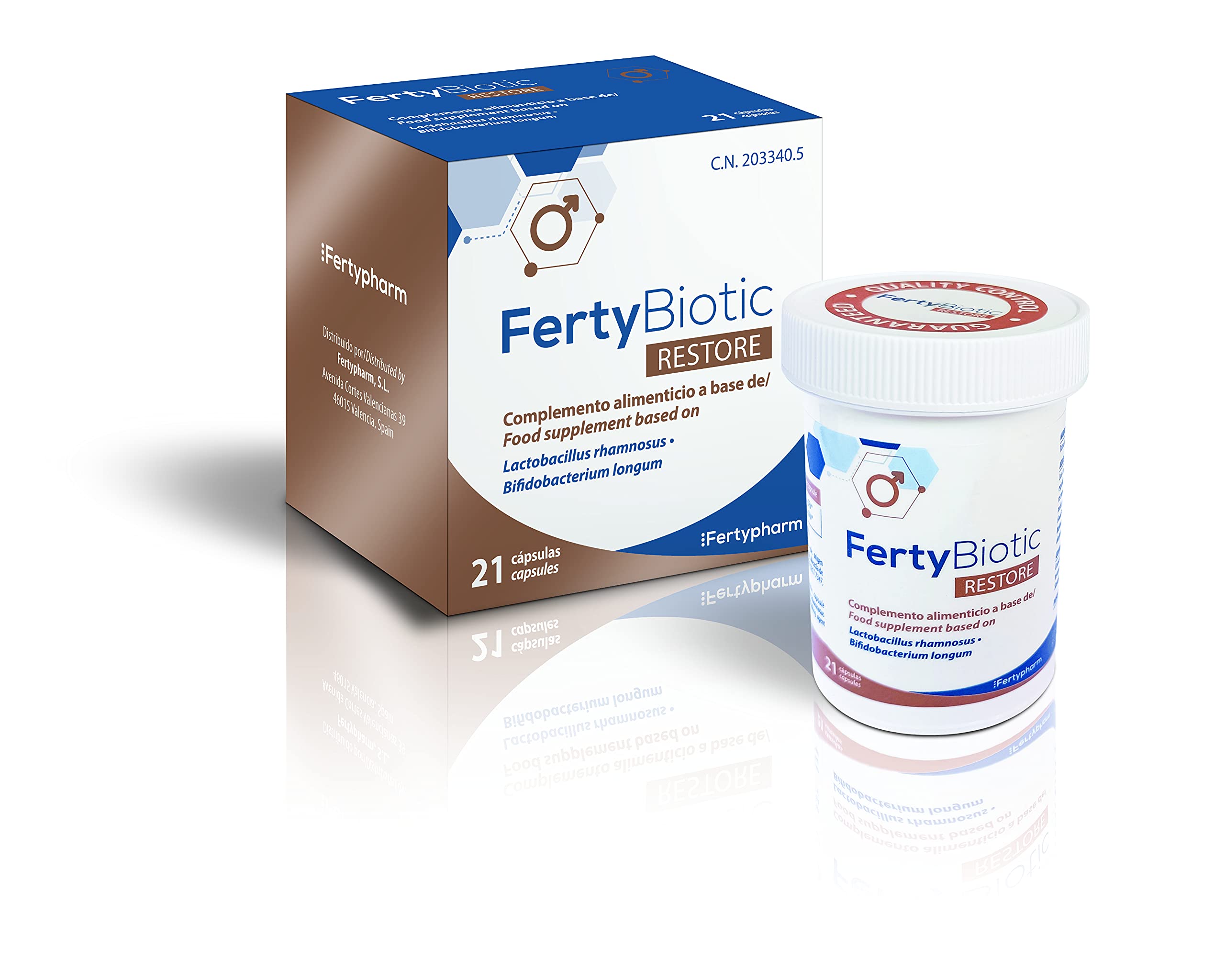 FERTYBIOTIC RESTORE Complemento Alimenticio Probióticos 21 Cápsulas
