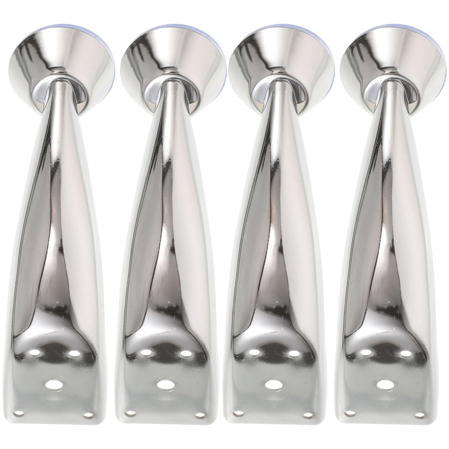 4pcs Nail Hand Rest Stand and Pedicure Foot Rest, Durable Metal Support Brackets with Screw-on Design for Salon and Spa Use, Reducing Discomfort for Clients and Nail Techs