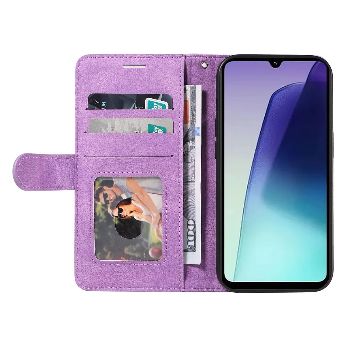 CXTCASE Cover per Xiaomi Redmi 14C,Pelle PU Portafoglio Custodia a Libro in Pelle Protettiva per Xiaomi Redmi 14C,Flip Caso Custodia Xiaomi Redmi 14C Case,Nero