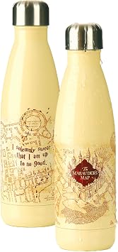 Harry Potter Marauders Map Water Bottle - Officially Licensed Leakproof Metal Bottle for Hot and Cold Beverages, 500ml 17 oz, Gift for Potter Fans | Paladone