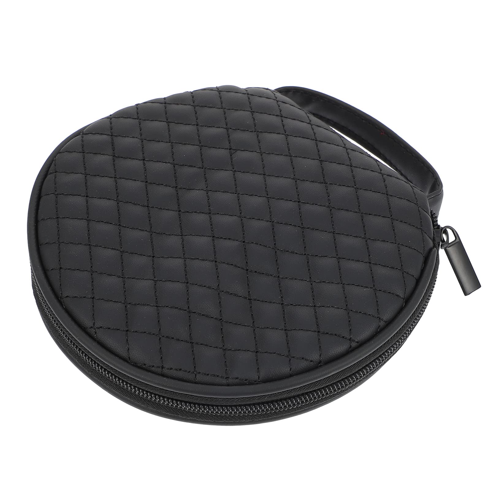 3NH® 1pc Cd Bag Cd Storage Bag Home Case Car Storage Pocket Money Clip Wallet Car Storage Bag Round Bag Car Stand Car Cd Bag Small Bag The Cars Cd Car Holder Plaid Storage Box Pu-image-5
