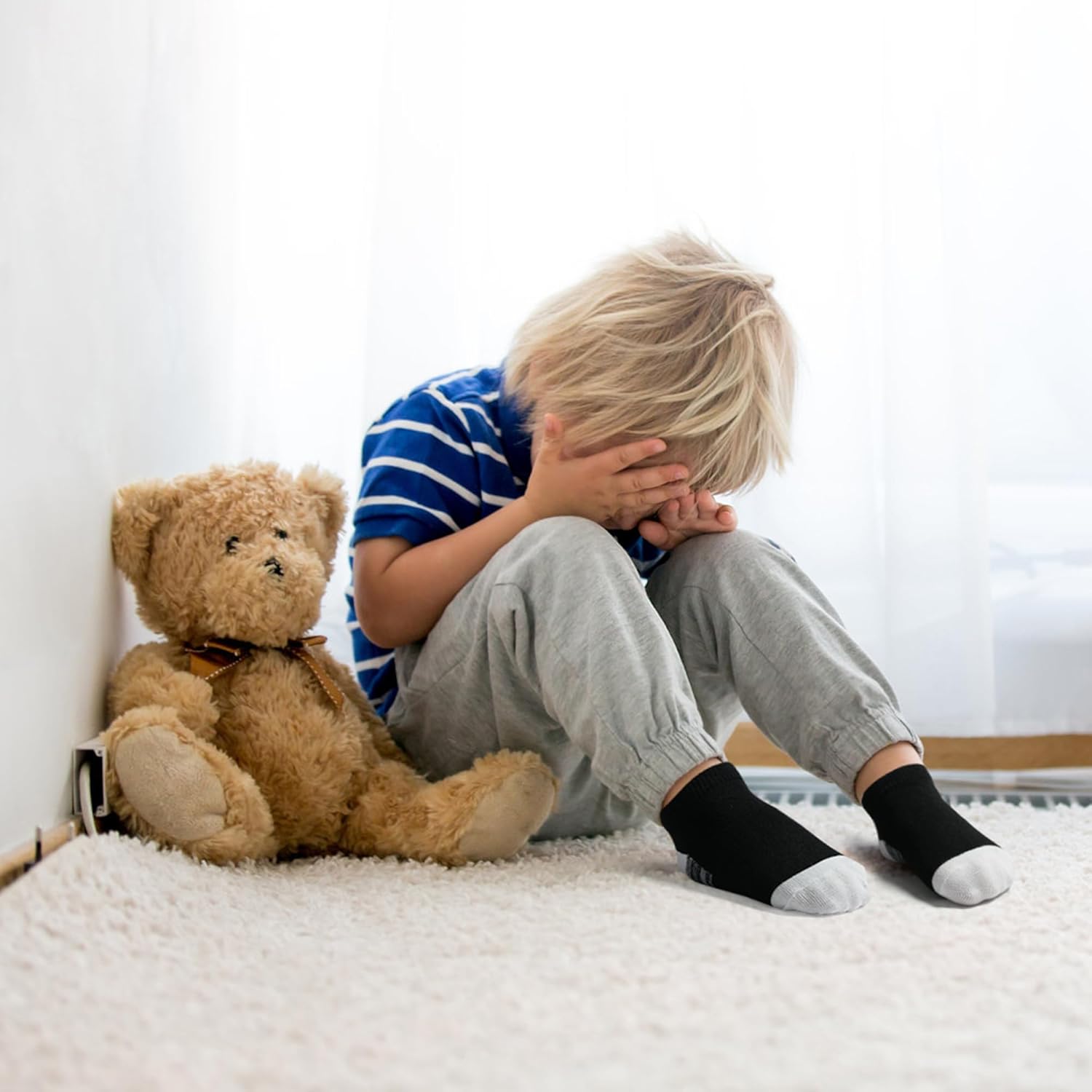 20 Pairs Boys Socks Toddler Boys Ankle Socks Kids Low Cut Sock Kids Athletic Black White Sock for 1-14 Years - Image 3