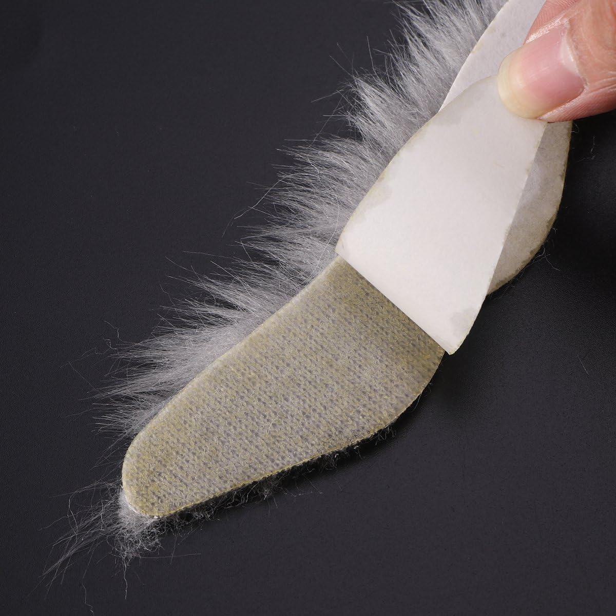 BESTOYARD Three-Piece Novelty Halloween Costumes Self Adhesive Fake Eyebrows Beard Moustache Goatee Kit Facial Hair Cosplay Props Disguise Decoration for Masquerade Costume Party (Grey) : Clothing, Shoes & Jewelry