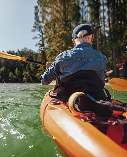 Miniatura 20 de WOOWAVE Asiento de kayak acolchado de lujo asiento ajustable de barco asiento de pesca acolchado asiento de pesca respaldo alto cómodo respaldo 1