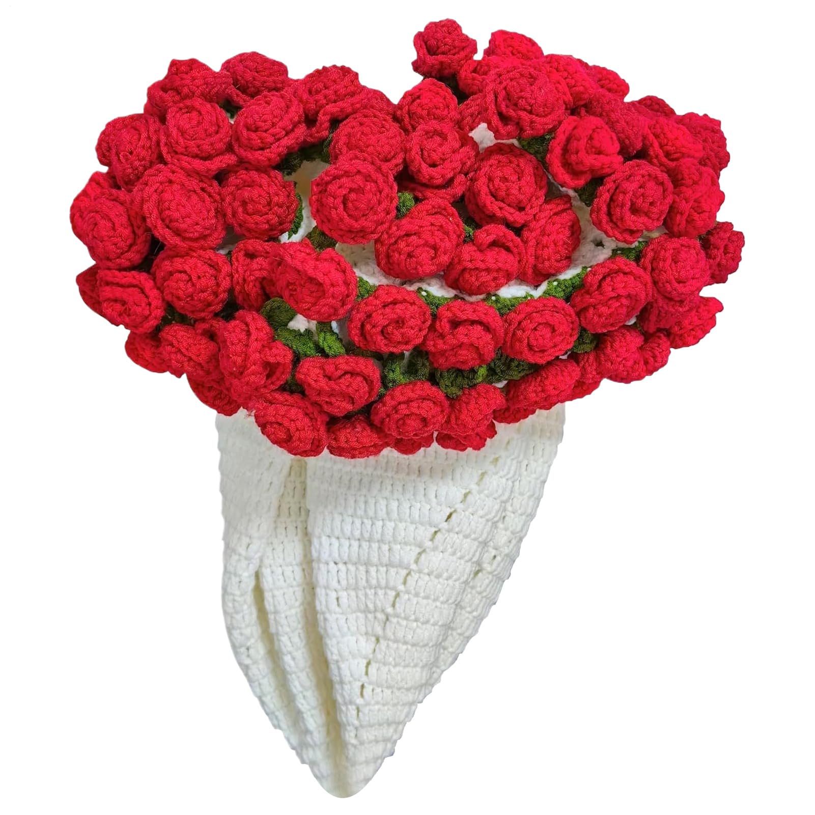Fleurs au crochet couverture de bouquet rose pour vos soirées salon