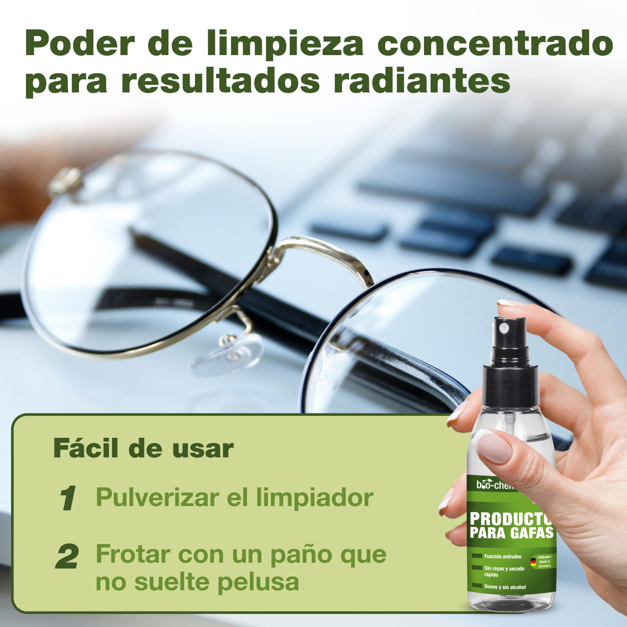 Bio-Chem Limpiador de gafas y lentes 2x 100ml