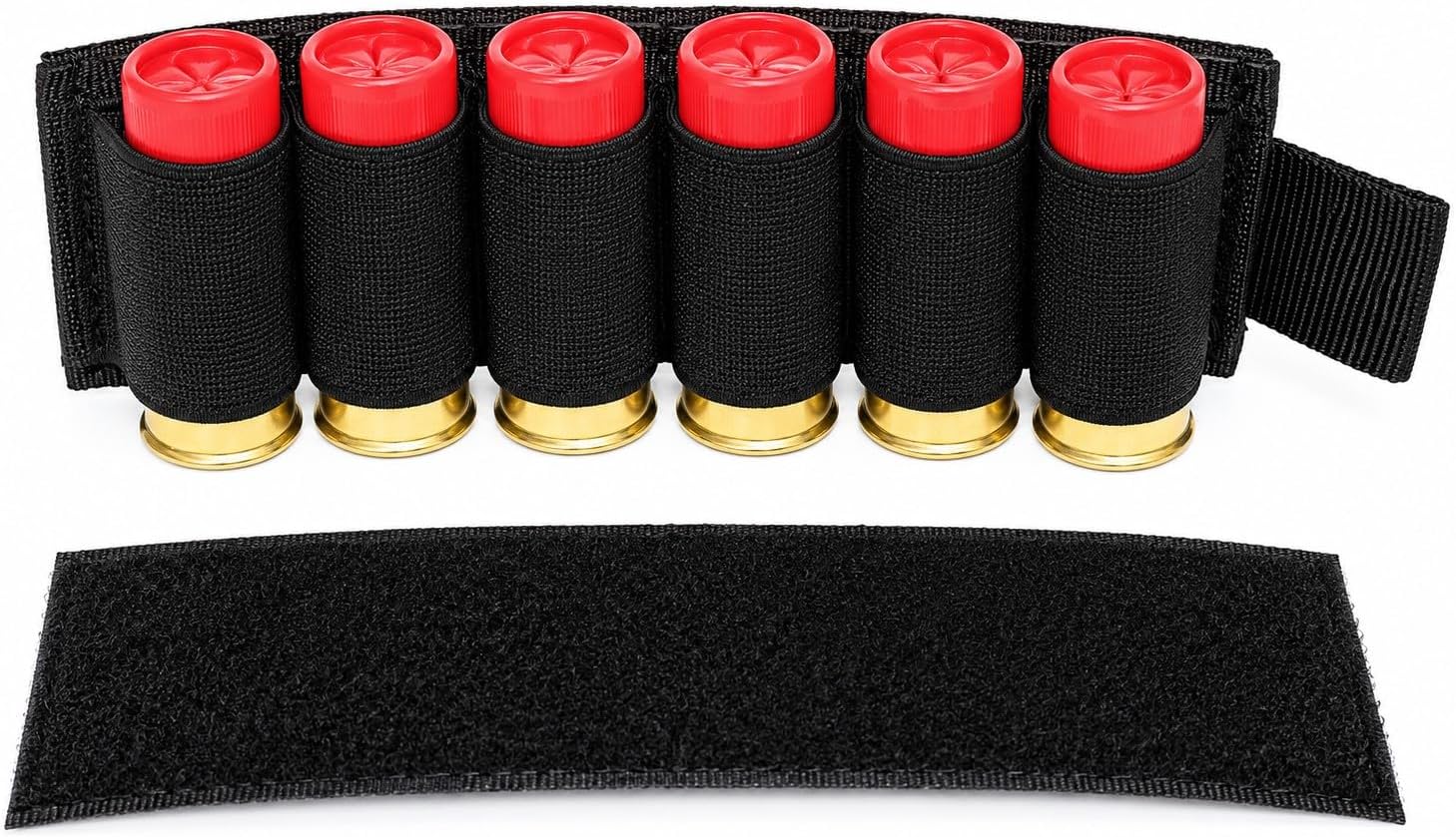 TRINITY 6-Shell Shotgun Shell Holder for Remington 870 | 12 Gauge Receiver-Mounted Ammo Carrier Pouch with Hook & Loop | Tactical Hunting Reload Accessory