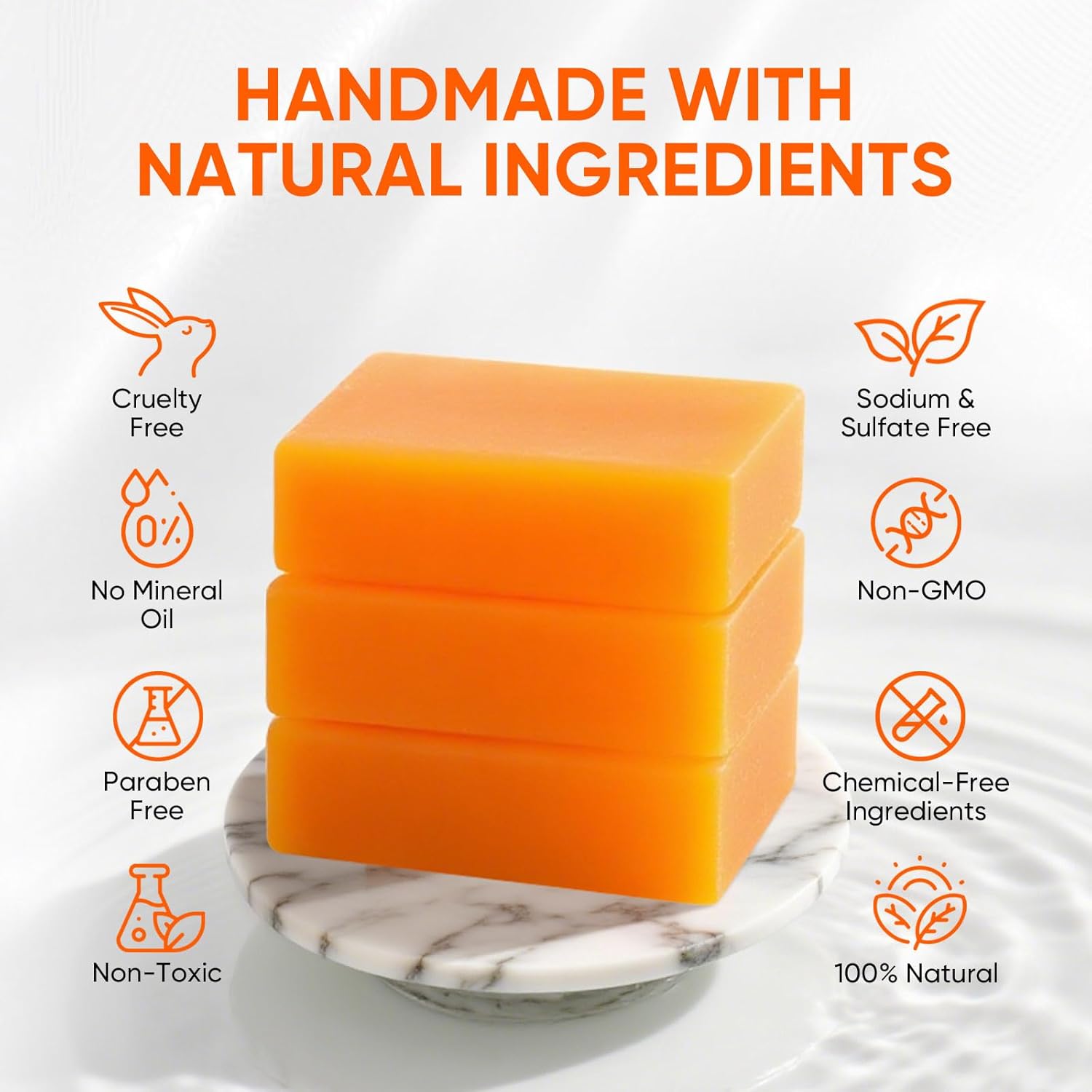 RYH 3 PCS Persimmon Soap Bar for Body Odor Control–Deodorizing & Eliminating Body Odor for Old People Smell, Natural Deodorant Persimmon Bar Soap, Organic Body Wash Soap for Women & Men - Image 6
