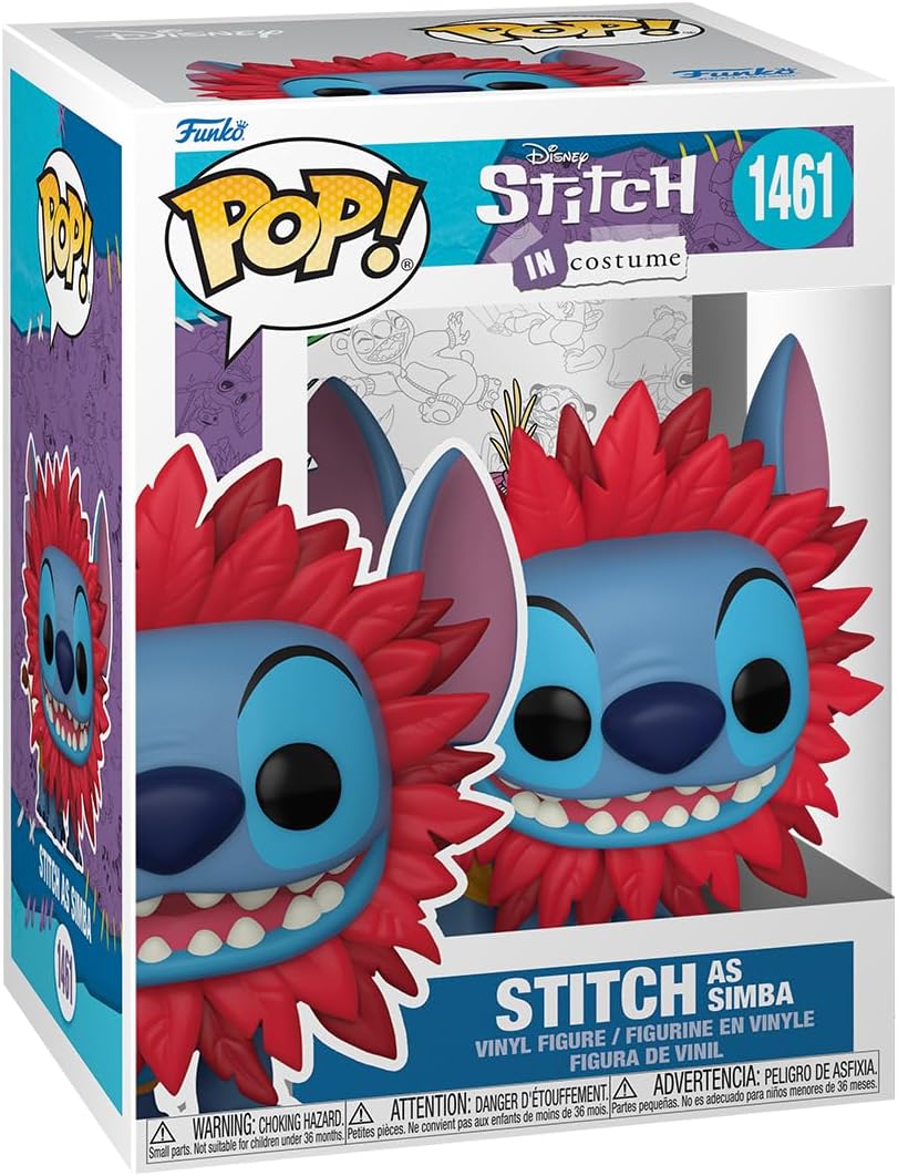 POP! Disney: Stitch Costume - Simba - Lilo and Stitch - Collectable Vinyl Figure - Gift Idea - Official Merchandise - Toys for Kids & Adults - Movies Fans - Model Figure for Collectors