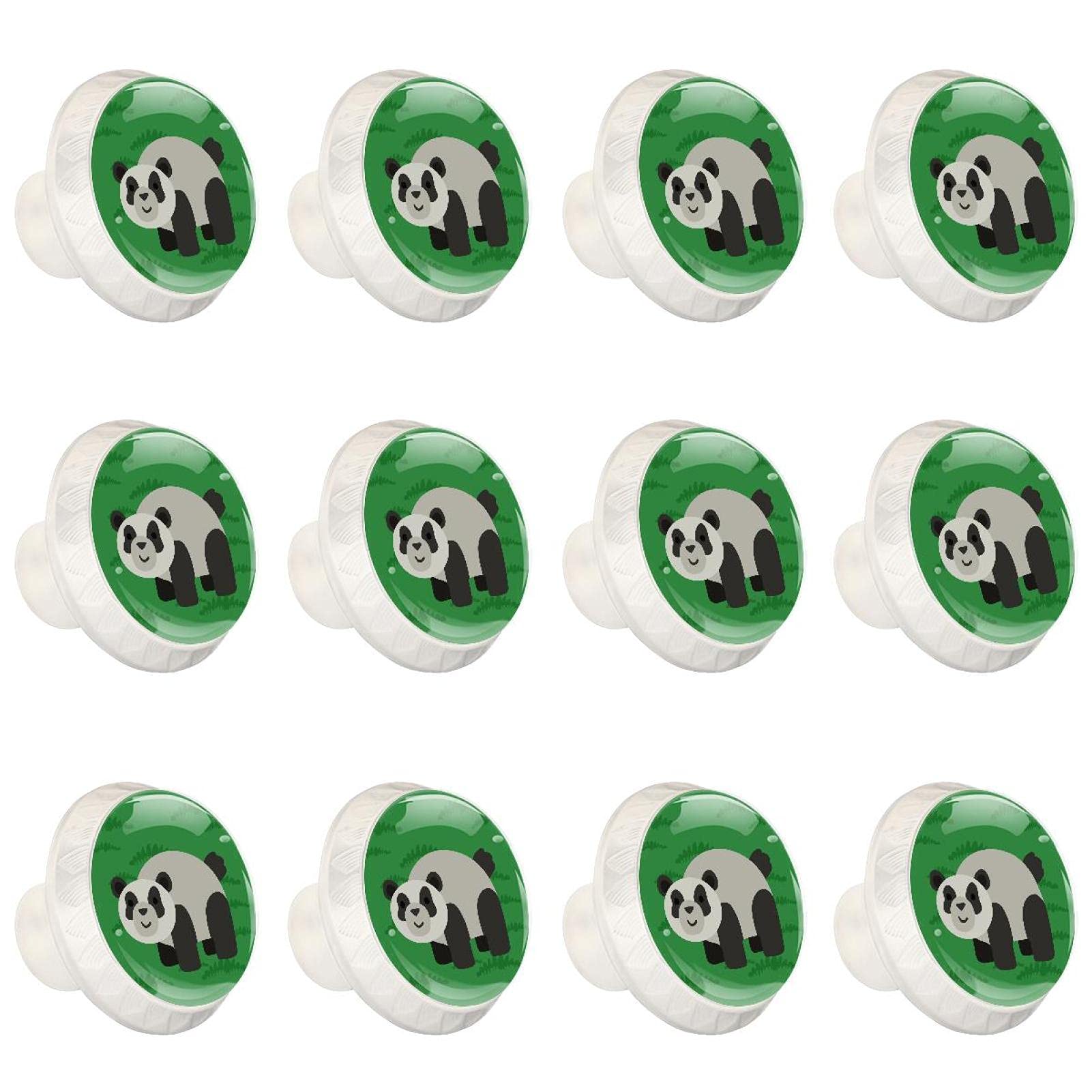 Boutons d'armoires de cuisine en finition vert pandan, poignée ronde de qualité