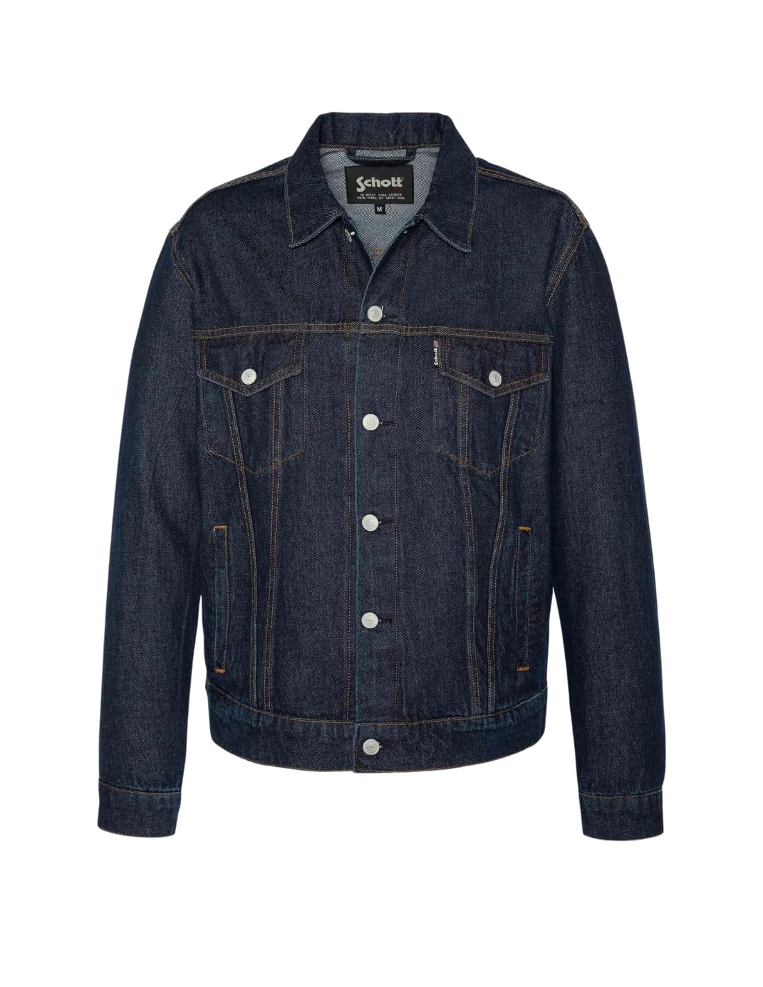 Schott Nyc Men's Blue Trucks Jacket M, M