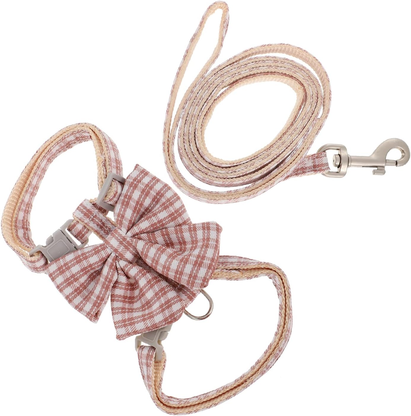 Adjustable Cat Harness and Leash Set Escape-Proof Traction Rope Reflective Straps for Outdoor Walking Comfortable Vest for Kittens and Cats