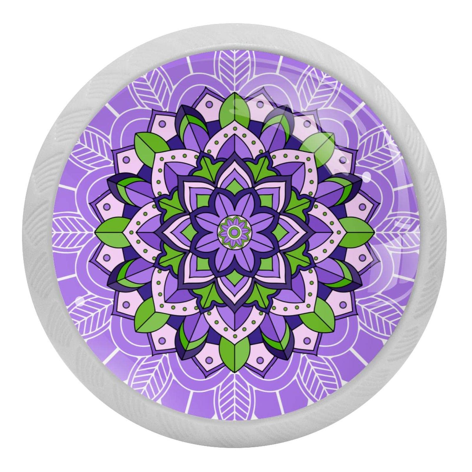 Poignées de tiroir en verre violet 35mm pour réveiller la déco d'une cuisine