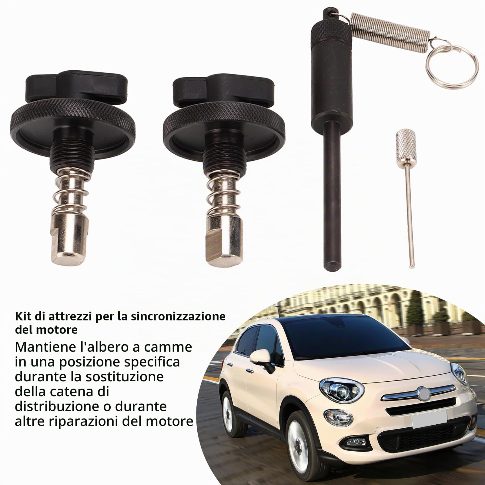 4 Pezzi Motore Diesel Timing Kit di bloccaggio, Motore Diesel Set Fasatura Bloccaggio per Alfa Romeo Fiat Ford Lancia Suzuki Opel, Kit Messa in Fase Fiat 1.3 Multijet (Rosso