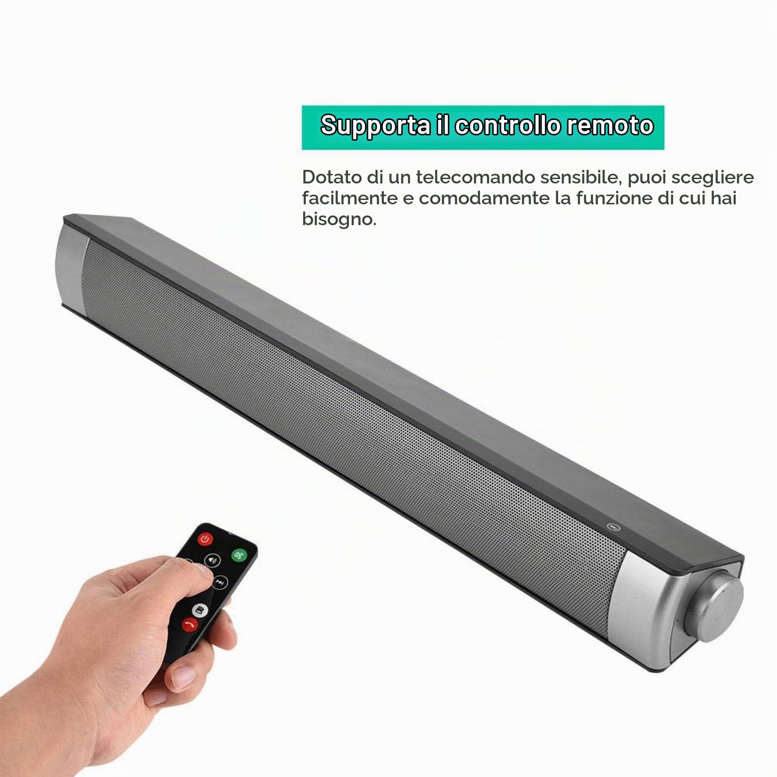 Soundbar, Soundbar per TV, Altoparlante Home Theater, Altoparlante Bluetooth Scheda di memoria Subwoofer stereo wireless Lettore audio AUX per Home Theater
