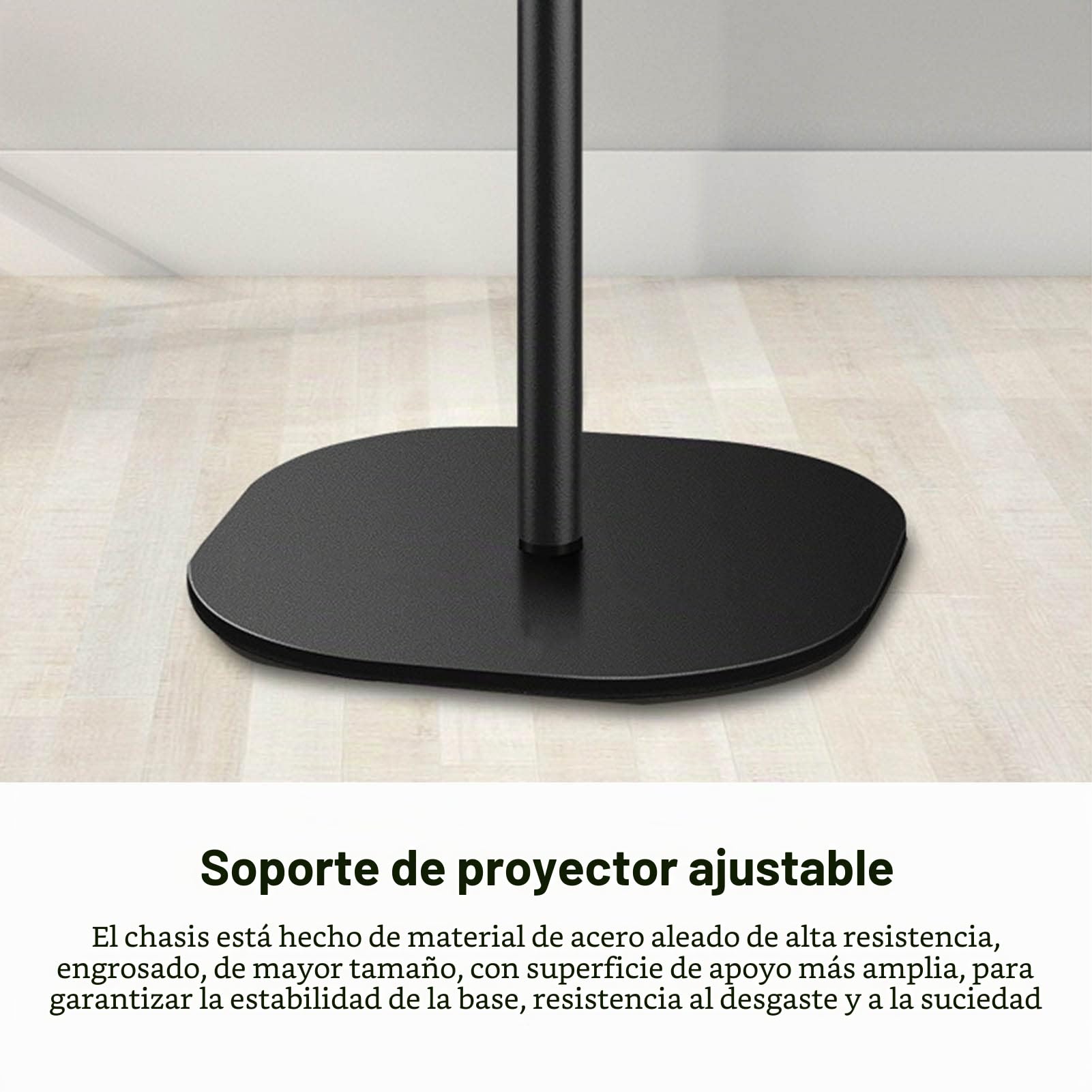 Soporte de Piso para Proyector de Aluminio, Soporte para Proyector de Escritorio Ajustable en Múltiples ángulos para Nebula, para XGIMI y Otros Proyectores de Video (5kg Capacidad)