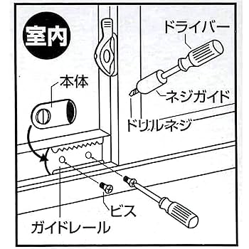 Amazon.co.jp: 日本ロックサービス ファスナーロック サッシ用窓