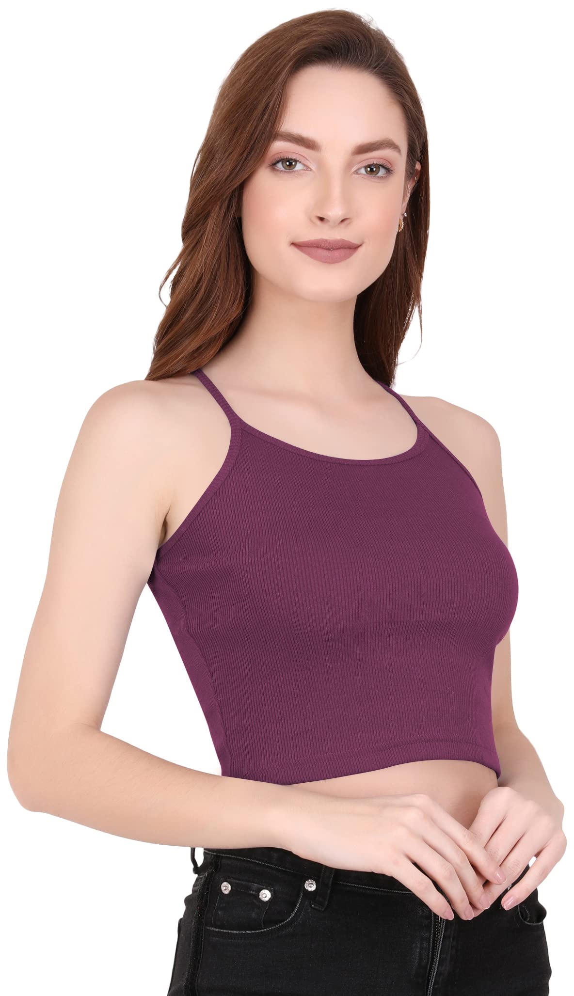 BLAZZE 1002 Sexy Women's Sleeveless Tank Crop Tops Bustier Bra Vest Shorts Crop Top Bralette Blouse-picture-11